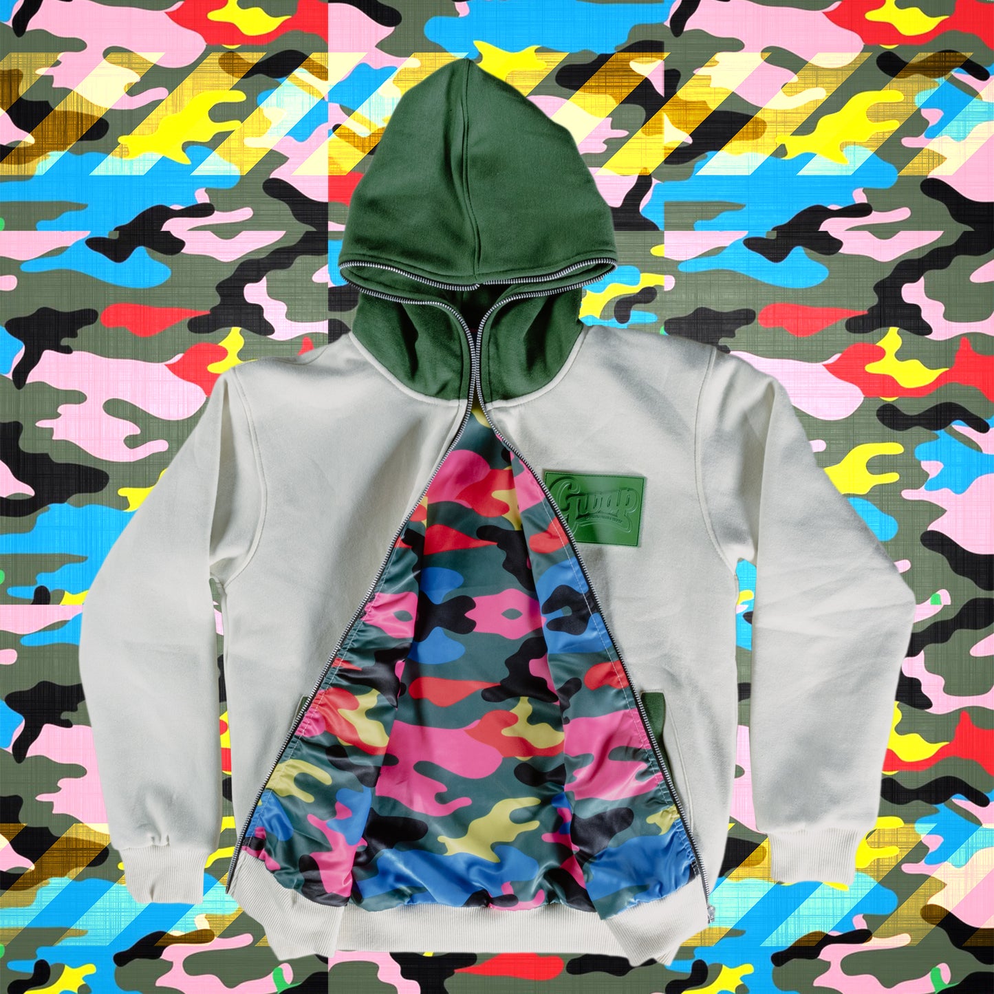 .Creme Full Zip