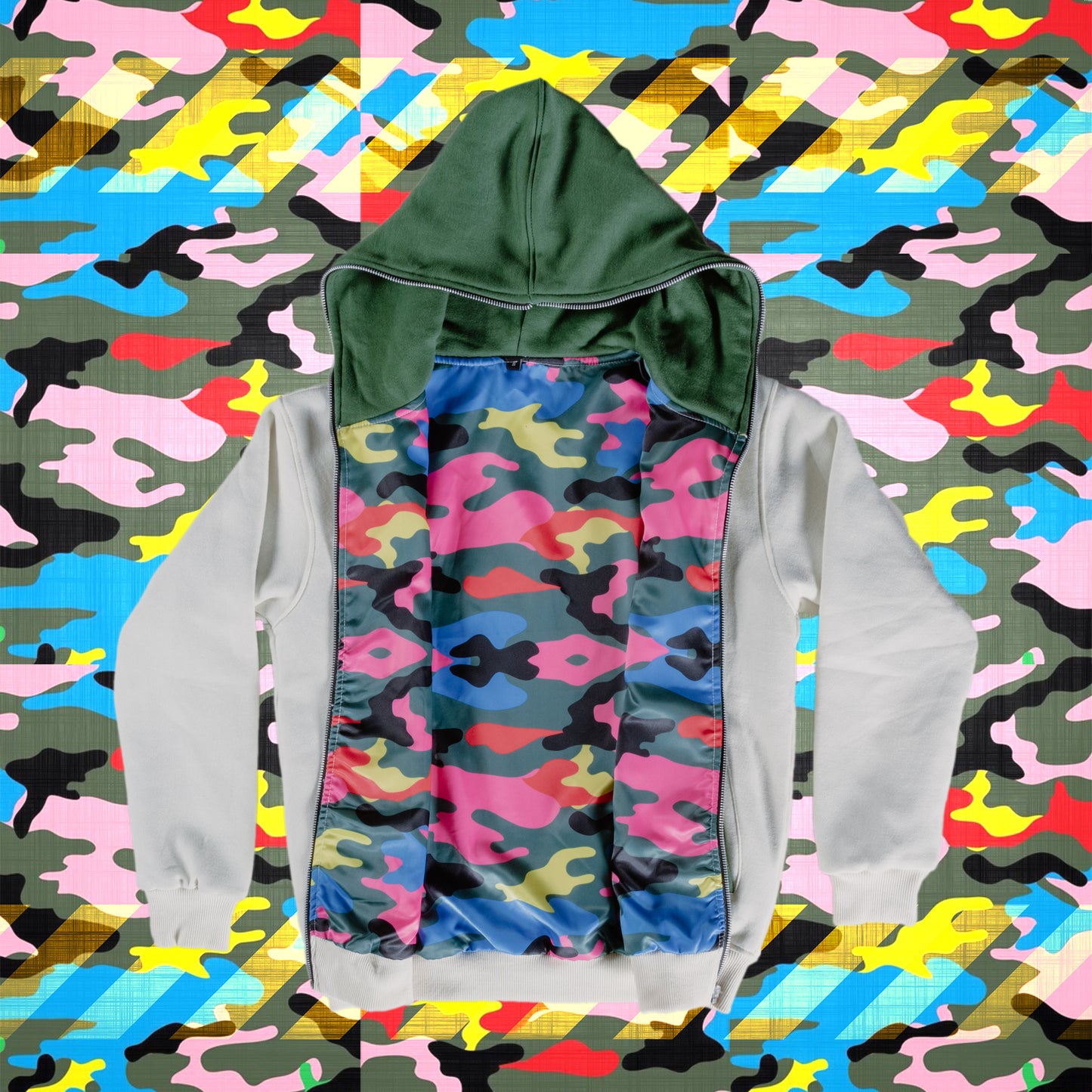 .Creme Full Zip