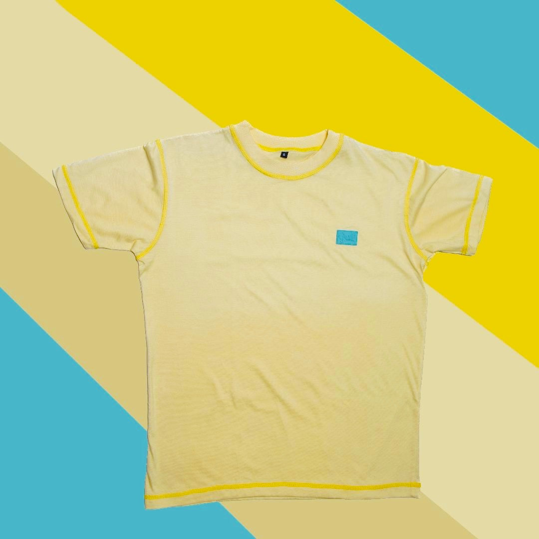 ,Yellow Sun Faded Tee